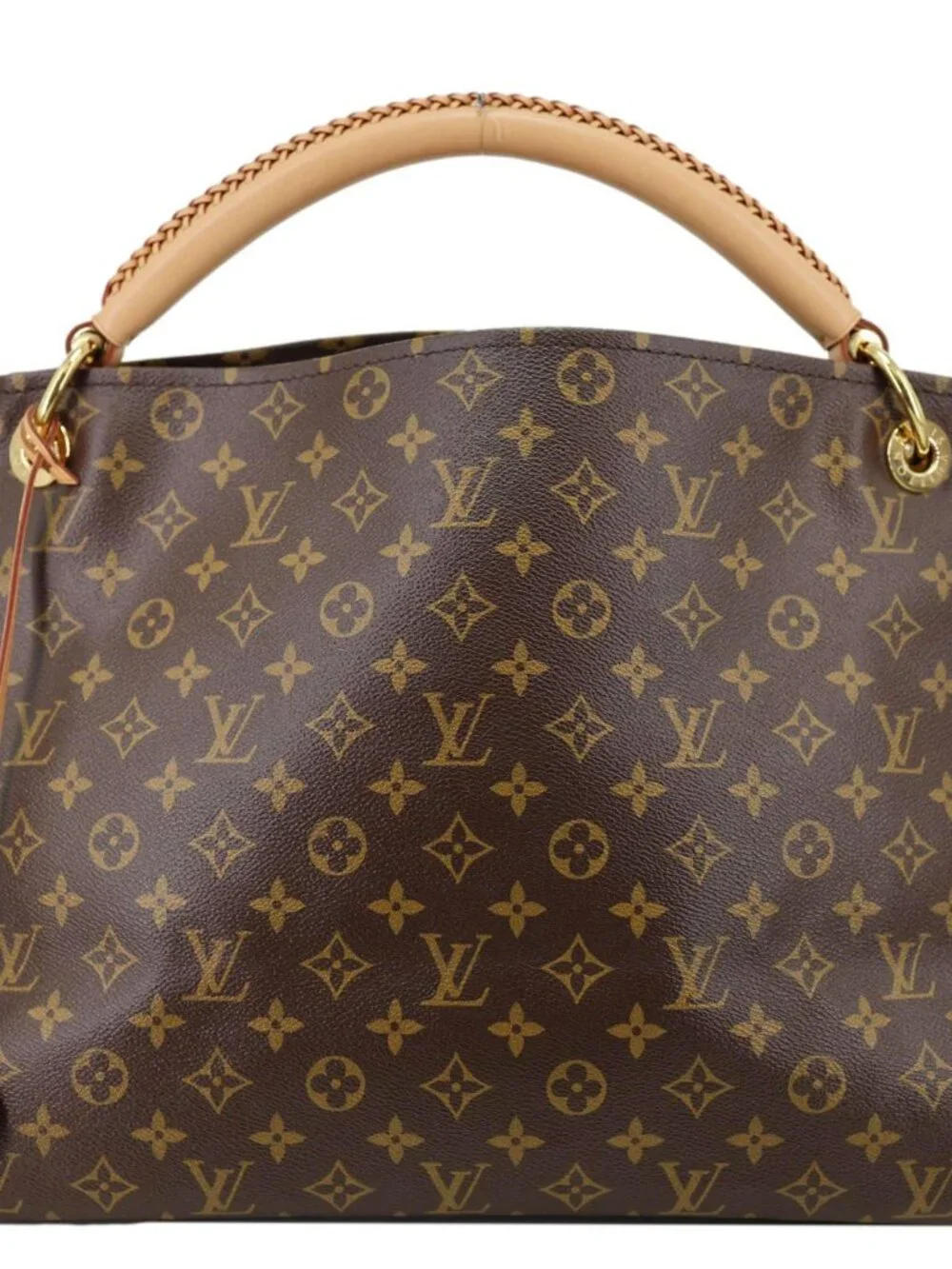 Louis Vuitton Artsy MM Monogram Canvas Hobo Bag Brown